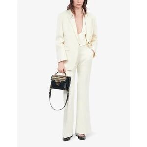 NWT The Kooples Cream Suit Set - French 42/US 10 - Blazer & Trousers $960 Retail
